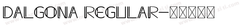 Dalgona Regular字体转换